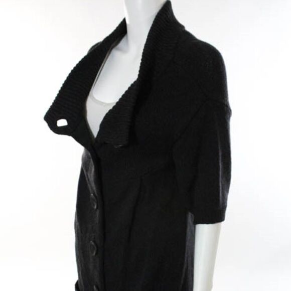 Vince Gray Chunky Knit SS Cardigan Sweater S - Picture 3 of 8